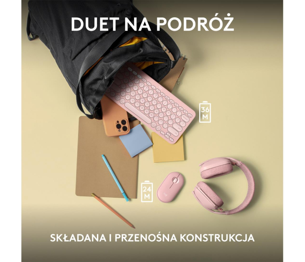 LOGITECH Pebble 2 Combo różowy 920-012241 - 1172743 - zdjęcie 14